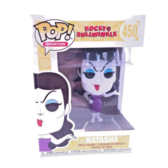 Funko Pop Natasha 450 Rocky & Bullwinkle Vinyl Figure Animation New w/ Protector - Picture 3 of 11